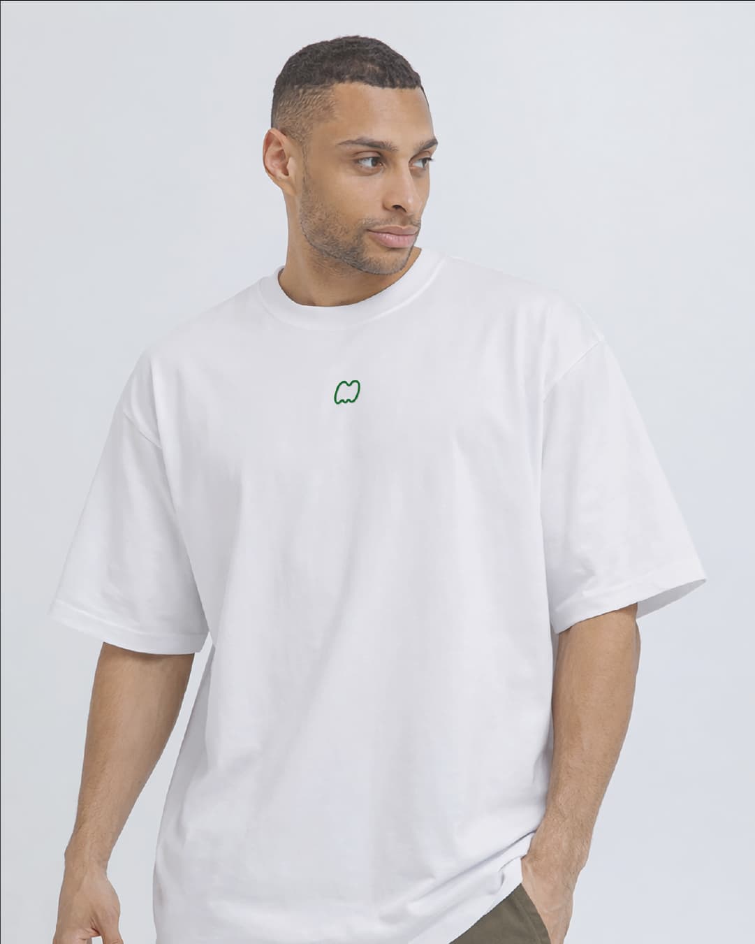 CAMISETA OVERSIZE BÁSICA BLANCA – 320gr MRCH